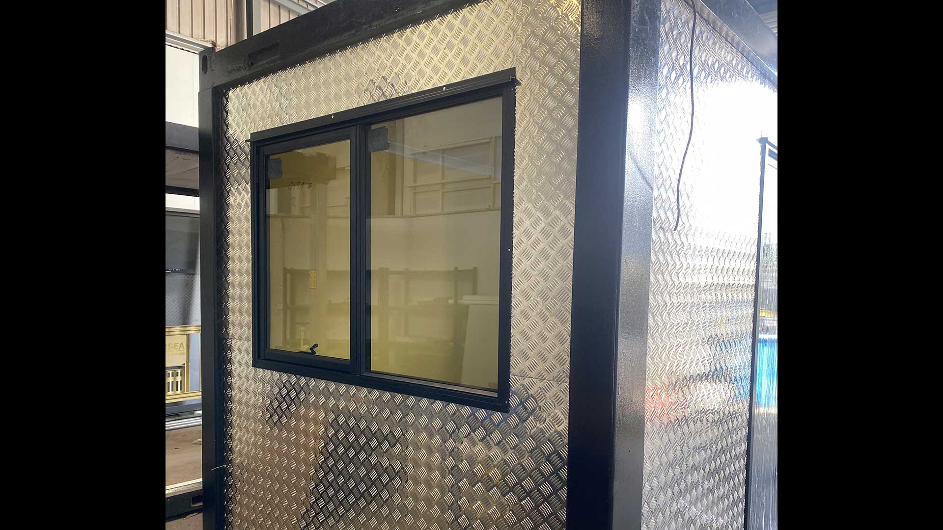 Tiny Home - Barossa Valley checkerplate interior for blocking communications