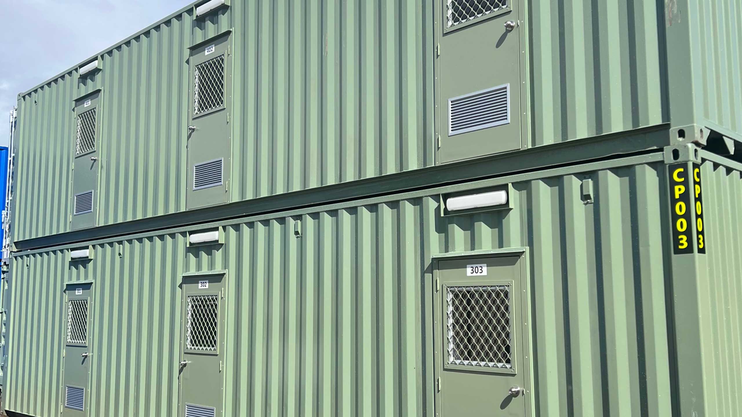 Woomera Launcher pad Remediation Works Shipping Container mobile workers camp
