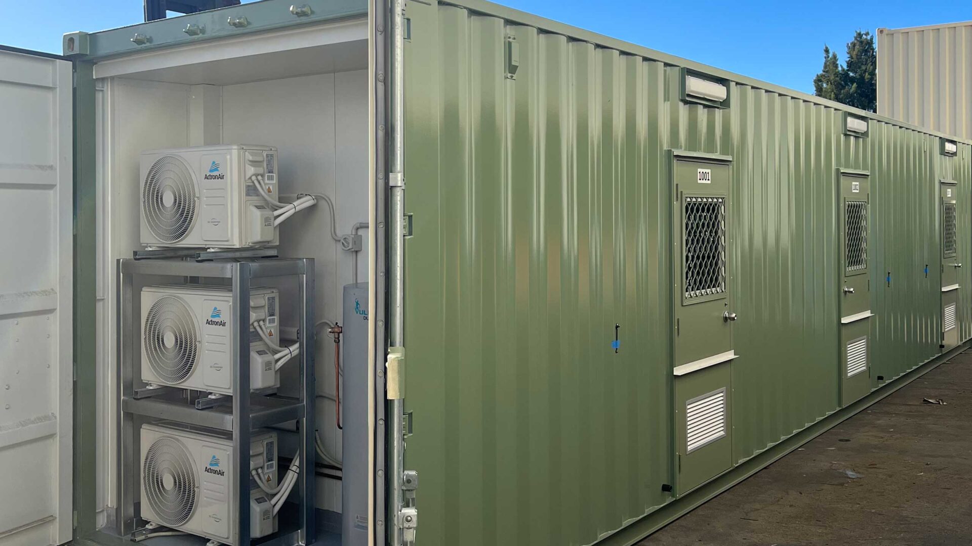 Woomera Launcher pad Remediation Works Shipping Container mobile workers camp